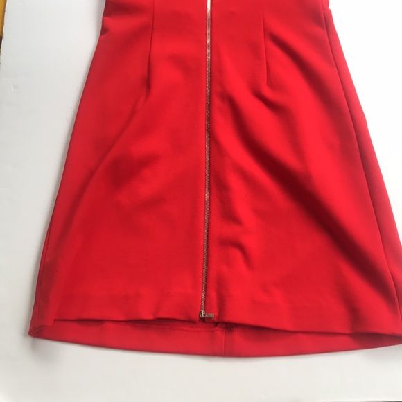 DVF Designer Bright Red Sleeveless Work Dress Carpreena Diane Von Furstenberg 4 - Picture 12 of 16